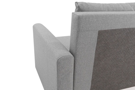 Диван еврокнижка Олимп серый