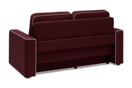 Диван еврокнижка Берген бордовый
