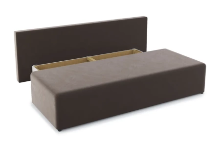 Диван еврокнижка Нексус коричневый / ромб коричневый