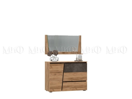 Спальный Гарнитур Портофино (Шкаф+Тумбы+Кровать+Комод)/ Дуб Крафт/Бетон