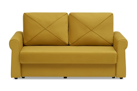 Диван еврокнижка Лира горчичный
