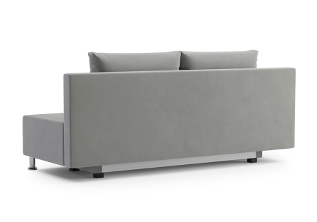 Диван еврокнижка Канна велюр серый