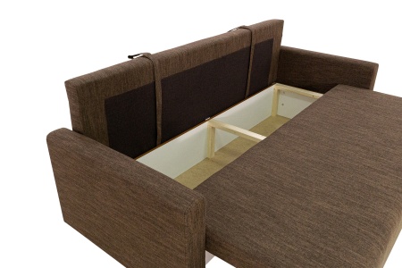 Диван еврокнижка Олимп коричневый