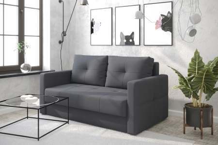 Диван шагающая еврокнижка Вита темно-серый