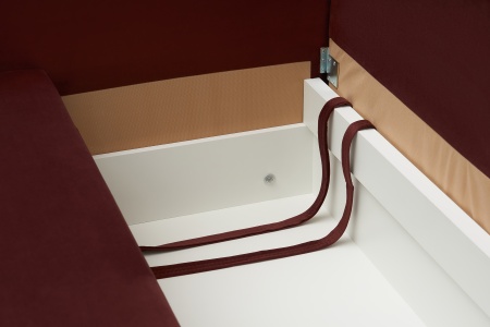 Диван еврокнижка Лира бордовый