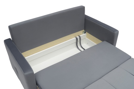 Диван шагающая еврокнижка Вита темно-серый