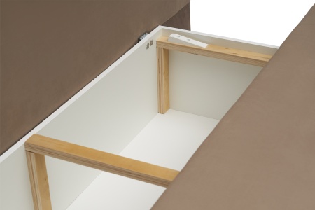 Диван еврокнижка Нео коричневый