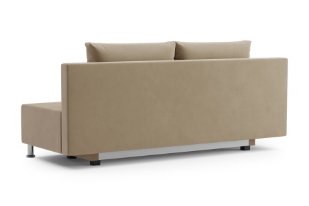 Диван еврокнижка Канна велюр бежевый