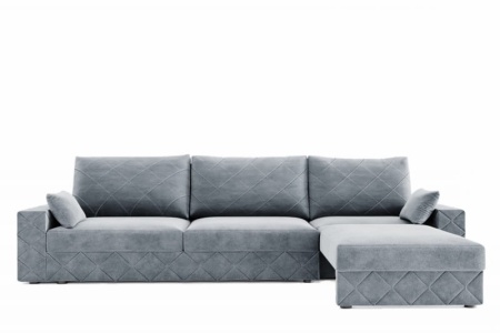 Диван Угловой Марта-1 с Выдвижной Оттоманкой и Ножками-Кубышками Ш-3100 х Г-1600 х В-750 мм/Спальное место Ш-1600 х Г-2650 мм