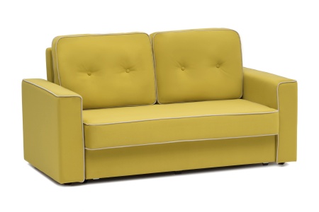 Диван еврокнижка Берген горчичный