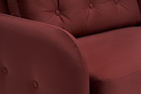 Диван книжка Париж бордовый