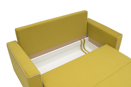 Диван еврокнижка Берген горчичный