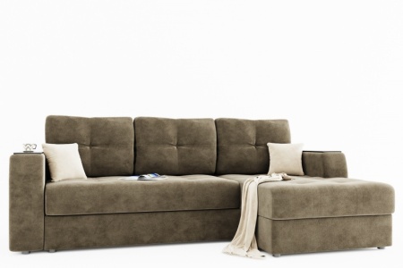 Диван Угловой Сингапур Ш-2670 х Г-1700 х В-1000 мм/Спальное место Ш-1700 х Г-2100 мм