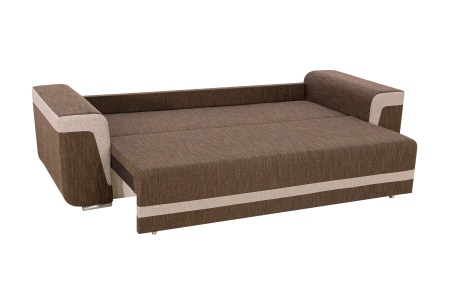 Диван еврокнижка Марракеш коричневый / бежевый